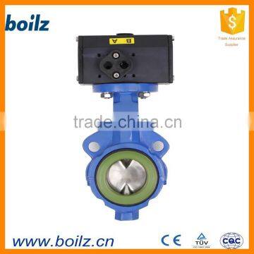 pneumatisk aktuator butterfly valve welding butterfly valve