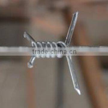 hot dipped galvanized barbed wire/electro barbed wire/ PVC coated barbed wire