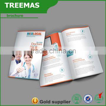 High quanlity fancy brochure design introduction of video with gloss art paper brochure printing alibaba china supplier