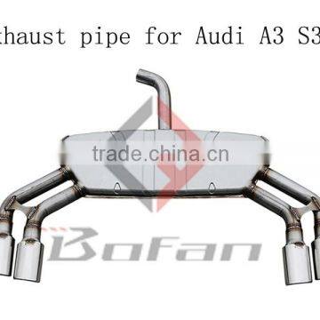 High quality 304 steel A3 exhaust pipe for Audi A3 12+