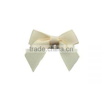 2015 white handmade grosgrain ribbon garment bow