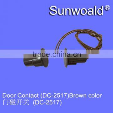 Plastic Brown color 2 wire Magnetic Door Reed Switch