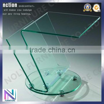 American furniture clear no folding glass bookcase glass teapoy table price