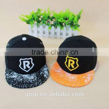 Baseball cap Street dance Punk Hip hop flat snapback visor hat letter embroidery