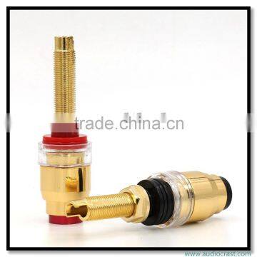 24k Gold Plated Binding Post female connector for 4MM banana