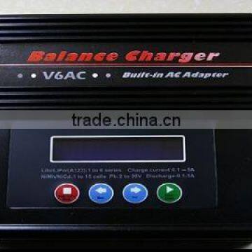 100-240V Input 1-6S 5A Dual Power LiPo/LiFe Balance Charger/Discharger V6AC