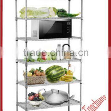 simple style adjustable chrome shelf storage bins