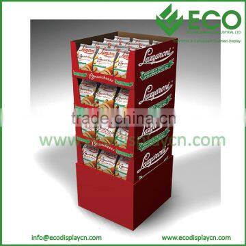 POP Up Supermarket Cardboard Pallet Display Stand With Four Shelf