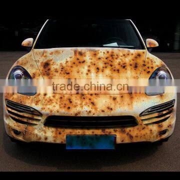 custom design printing removable car sticker, rust styles sticker of car body with top quality