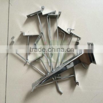 chrome plated metal display hook