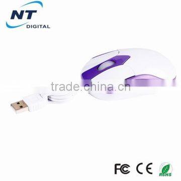 Retractable USB Optical Gaming Mouse
