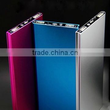 20000mah super slim aluminium alloy power bank with Dual USB for iphone for samsung                        
                                                Quality Choice