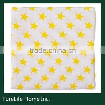 SZPLH High Quality Printed Muslin Blanket For Adult Use Cotton Blanket