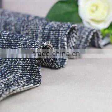 polyester cotton yarn dyed cotton polyester fabric chunky knit fabric jersey knit fabric