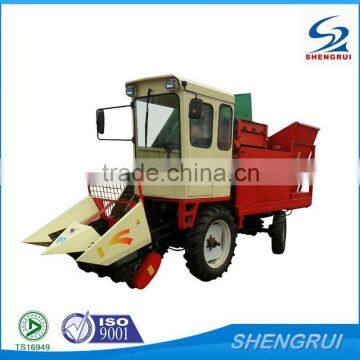 Cutoff corn harvester machine