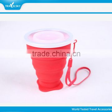 Promotion travel silicone collapsing keep cup