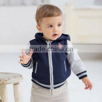 DB373 boy davebella autumn winter infant clothes toddler coat baby outwear babi hoodie wholesale baby clothes