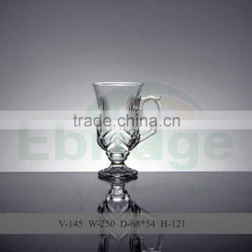 145ml drinking glass cup with handle