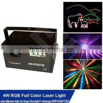 4w disco laser light outdoor text animation customized laser projector