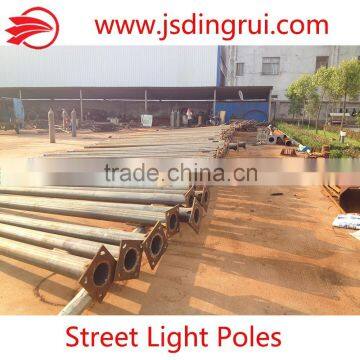 8m galvanized steel street lighting poles