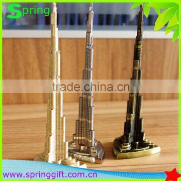 Metal Promotion gift Burj Khalifa tower craft Dubai Travel Souvenir 3D buliding model                        
                                                Quality Choice