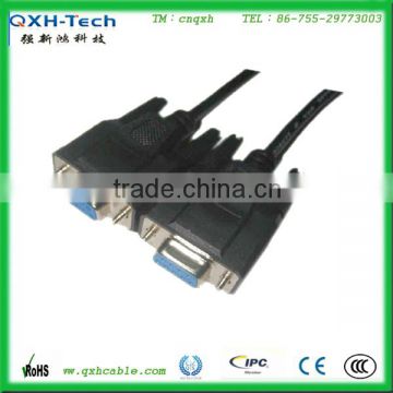 Black parallel to VGA to vga cable For Monitor PC Projector and HDTV