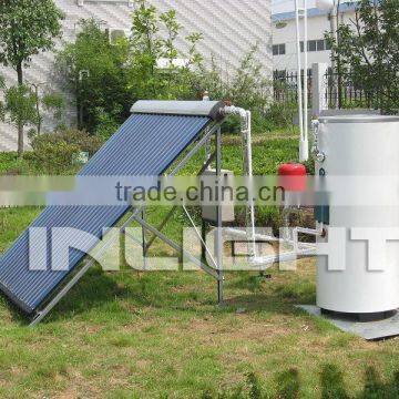 Split Solar Water Heater with pressurized Heat Pipe