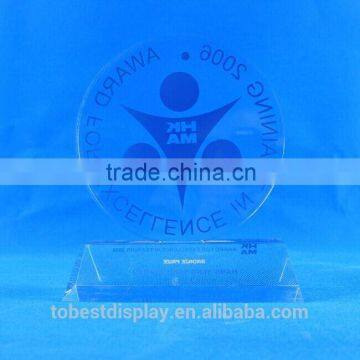 hot sale new design acrylic trophy plastic crystal trophy award