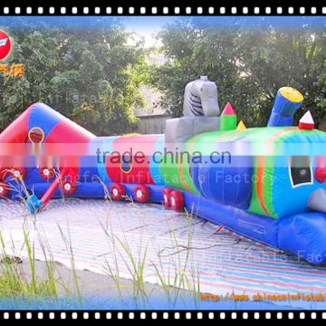 fantastic carton inflatable bouncer obstacle tunnel