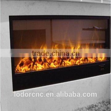 LED electric fireplace with flame effect