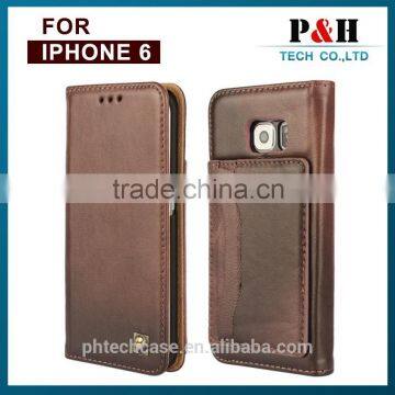 Flip Genuine Leather Case for Iphone 6 Plus,for Iphone 6 Flip Leather Cover Case photo-4