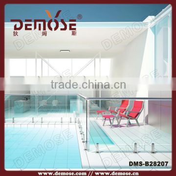 clear glass guard rail for swimming pool