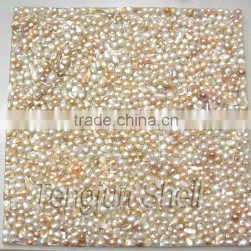 Real natural freshwater pearl transparent tile