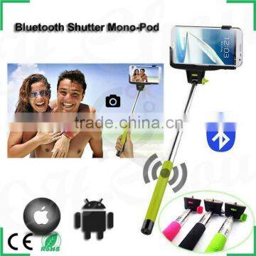 Extendable Selfie Stick Monopod Built-in Bluetooth For iPhone 6 iPhone 6 Plus