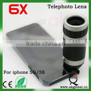 6X Bayonet Mouth Telescope Lens Mobile Phone Lens for iphone 5