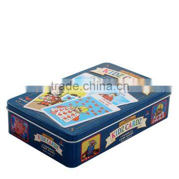 Poker cards storage tin box &rectangular gifts tin box play cards tin box