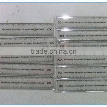 2015 Wholesale Cheap School Plastic Ruler Plastic Ruler cm With Logo Printing photo-2