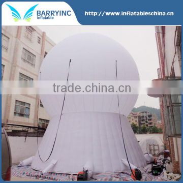 2016 giant single layer white inflatable air dome tent for projection