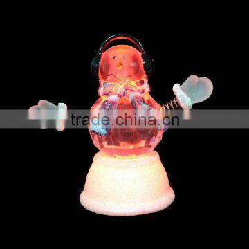 Hot sales! LED color changing night light for kids, custom flashing led snowman night light