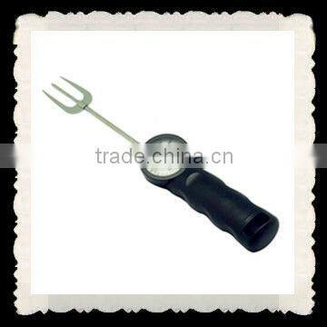 Durable meat thermometer fork