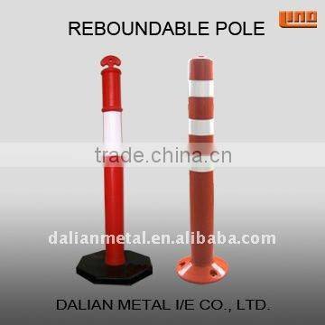 flexible bollard post with high-intensity grade reflective