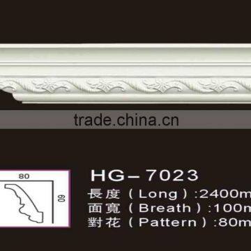 Light high quality low price pu cornice mouldings materials for ceiling decoration