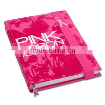 A4 A5 A6 Agenda Notebook with Ribbon & Elastic Strap (BLY5-7018PP)