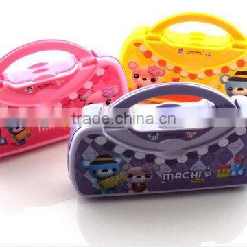 Multi function portable personalized pencil box