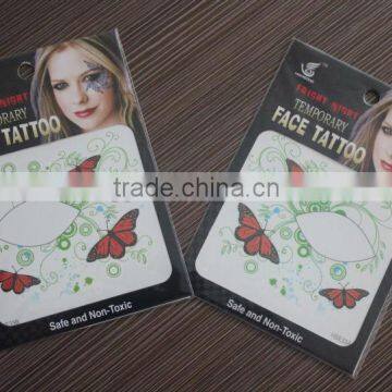 2016 best seller eco-friendly high quality customized face tattoo sticker