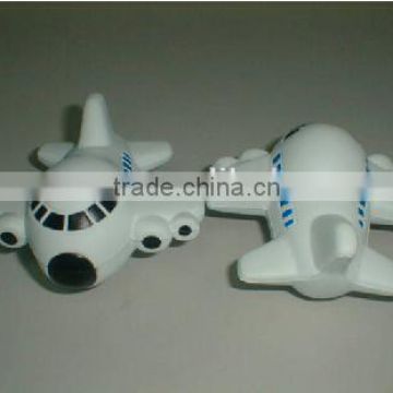 Custom plane shape pu foam anti-stress toy