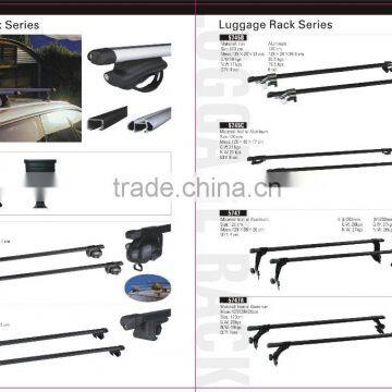 47" Universal Cross Bar Roof Rack Car Top Luggage Crossbars 150lbs Silver & Black W/ Screws