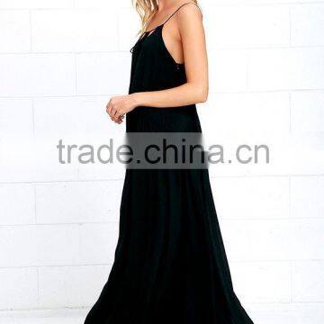 2016 Womens Fashion Evening Dresses Black Long Evening Dress Discount Evening Dresses photo-3