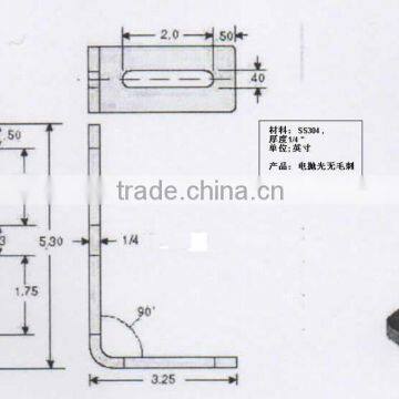 Furniture Bracket 90degree Angle Rail Bracket SST photo-3