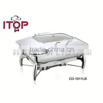 Rectangle roll top chafing dish/food warmer